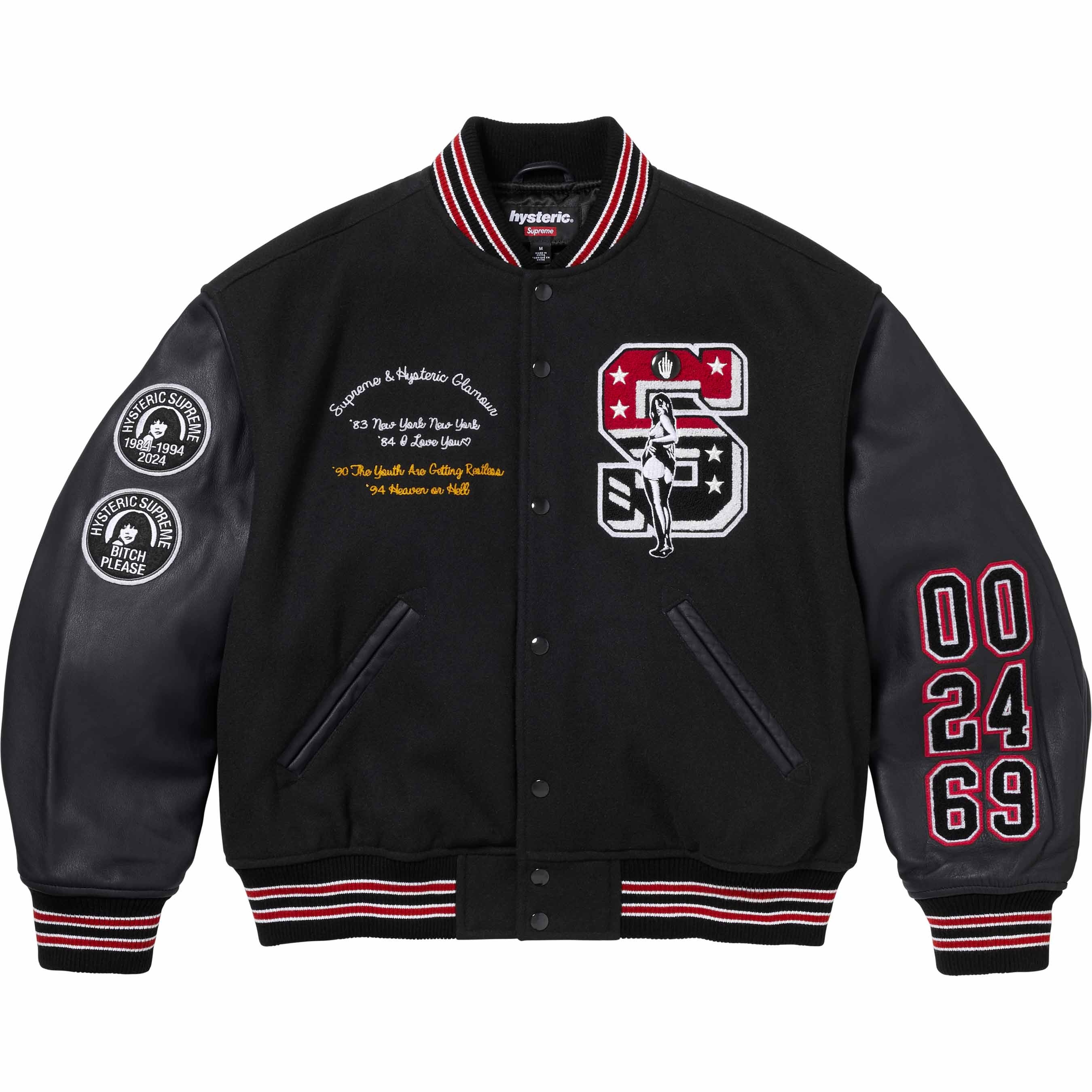 Supreme®/HYSTERIC GLAMOUR Varsity Jacket view 4